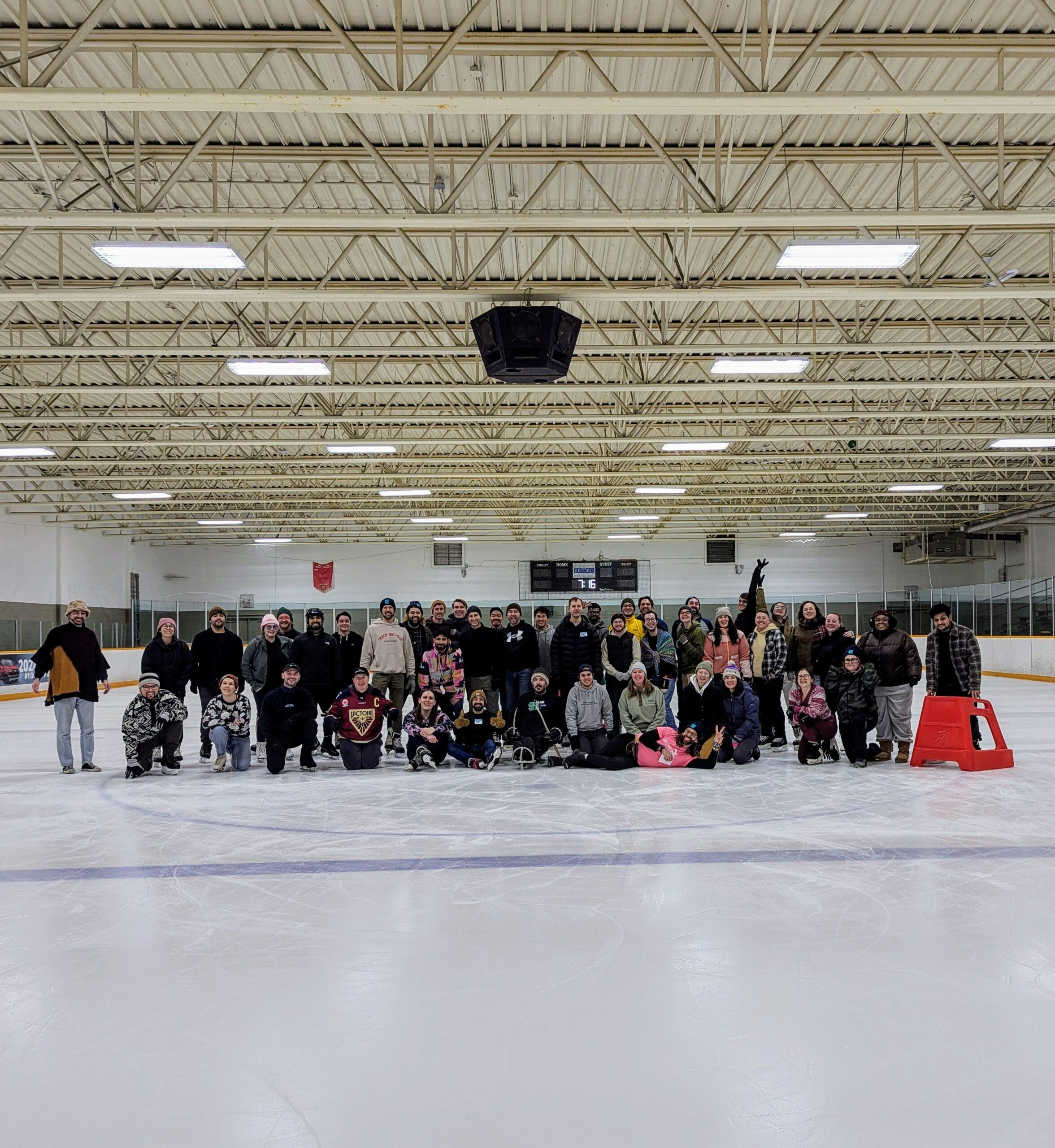 Group photo of the community skate